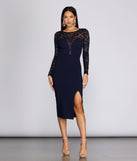 Lissi Formal Lace And Sequin Dress creates the perfect spring wedding guest dress or cocktail attire with stylish details in the latest trends for 2023!