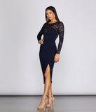 Lissi Formal Lace And Sequin Dress creates the perfect spring wedding guest dress or cocktail attire with stylish details in the latest trends for 2023!