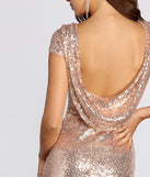 Audrina Formal Sequin Midi Dress creates the perfect summer wedding guest dress or cocktail party dresss with stylish details in the latest trends for 2023!
