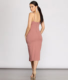 Candace Crepe Midi Dress creates the perfect summer wedding guest dress or cocktail party dresss with stylish details in the latest trends for 2023!