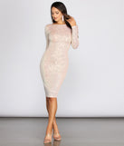 The Desirae Sequin Midi Dress is a gorgeous pick as your 2023 prom dress or formal gown for wedding guest, spring bridesmaid, or army ball attire!