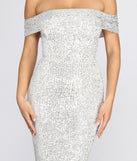 Desi Sequin Off Shoulder Midi Dress creates the perfect summer wedding guest dress or cocktail party dresss with stylish details in the latest trends for 2023!