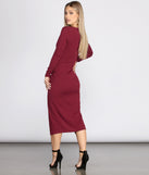 Keily Formal Ruched Crepe Midi Dress creates the perfect summer wedding guest dress or cocktail party dresss with stylish details in the latest trends for 2023!