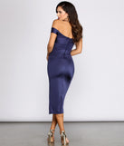 Brook High Slit Midi Dress creates the perfect summer wedding guest dress or cocktail party dresss with stylish details in the latest trends for 2023!