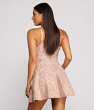 Angela Glitter Lace Party Dress creates the perfect summer wedding guest dress or cocktail party dresss with stylish details in the latest trends for 2023!
