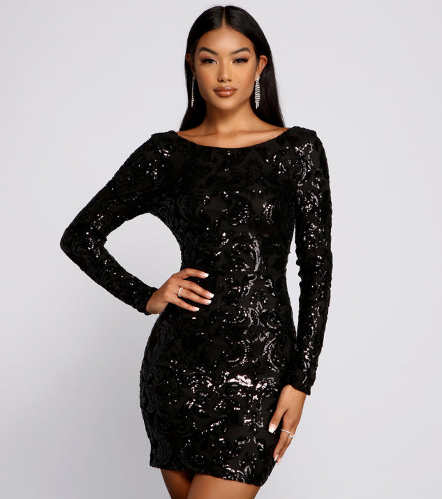 The Kimmy Formal Sequin Mini Dress is a gorgeous pick as your 2023 prom dress or formal gown for wedding guest, spring bridesmaid, or army ball attire!