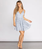 Lyra Glitter Lace Party Dress creates the perfect spring wedding guest dress or cocktail attire with stylish details in the latest trends for 2023!