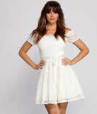Mackenzie Off The Shoulder Lace Party Dress is a gorgeous pick as your 2023 prom dress or formal gown for wedding guest, spring bridesmaid, or army ball attire!