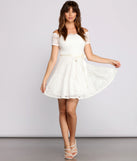 Mackenzie Off The Shoulder Lace Party Dress is a gorgeous pick as your 2023 prom dress or formal gown for wedding guest, spring bridesmaid, or army ball attire!