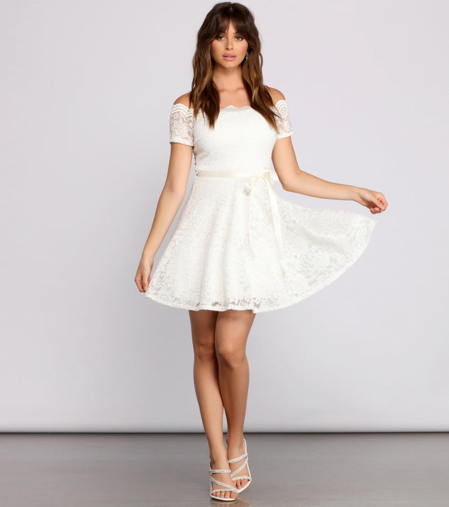 Mackenzie Off The Shoulder Lace Party Dress & Windsor