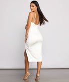 Mila Formal High Slit Midi Dress is a gorgeous pick as your 2023 prom dress or formal gown for wedding guest, spring bridesmaid, or army ball attire!