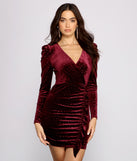 The Char Formal Velvet Glitter Mini Dress is a gorgeous pick as your 2023 prom dress or formal gown for wedding guest, spring bridesmaid, or army ball attire!