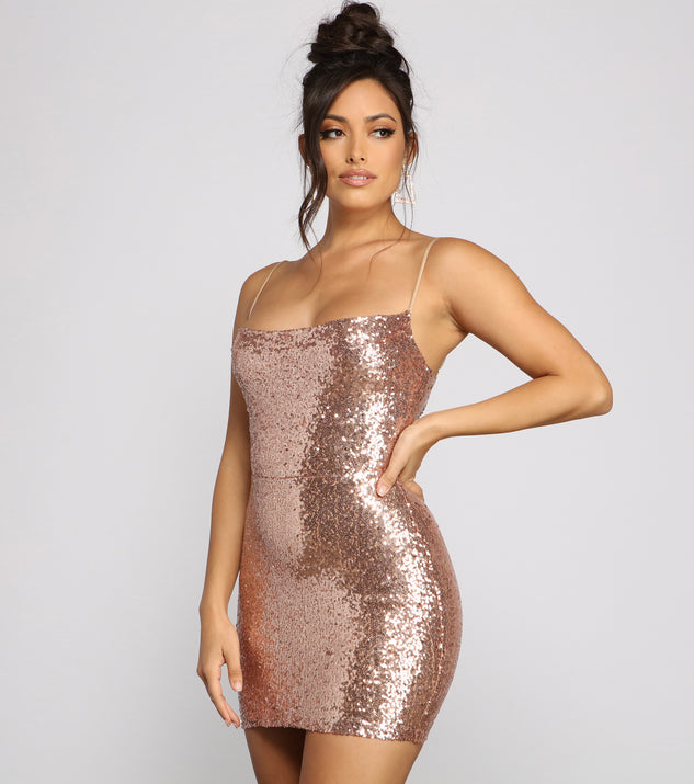 Summer Formal Sequin Mini Dress | Windsor