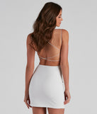 The Julia Formal Lace-Up Back Bodycon is a gorgeous pick as your 2023 prom dress or formal gown for wedding guest, spring bridesmaid, or army ball attire!