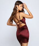 Madeline Satin Bodycon Mini Dress is the perfect prom dress pick with on-trend details to make the 2024 dance your most memorable event yet!