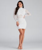 Renata Formal Heat Stone Illusion Mini Dress is a gorgeous pick as your 2023 prom dress or formal gown for wedding guest, spring bridesmaid, or army ball attire!