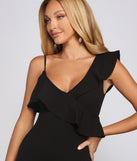 Zosia Formal Ruffled Bodycon Dress is a gorgeous pick as your 2023 prom dress or formal gown for wedding guest, spring bridesmaid, or army ball attire!
