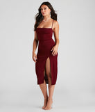 Henley Formal Lace-Up Midi Dress creates the perfect summer wedding guest dress or cocktail party dresss with stylish details in the latest trends for 2023!