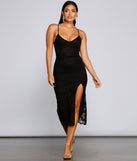 Seraphina Formal Sleeveless Lace Midi Dress creates the perfect spring wedding guest dress or cocktail attire with stylish details in the latest trends for 2023!