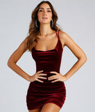 Raven Ruched Velvet Bodycon Mini Dress is a gorgeous pick as your 2023 prom dress or formal gown for wedding guest, spring bridesmaid, or army ball attire!