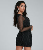 The Jensen Heat Stone Bodycon Mini Dress is a gorgeous pick as your 2023 prom dress or formal gown for wedding guest, spring bridesmaid, or army ball attire!