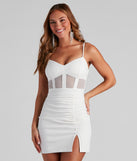 Breanna Mesh Illusion Crepe Party Dress is the perfect prom dress pick with on-trend details to make the 2024 dance your most memorable event yet!