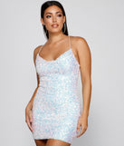 Bellarose Formal Sequin Mini  White Prom Dress is a gorgeous pick as your 2023 prom dress or formal gown for wedding guest, spring bridesmaid, or army ball attire!