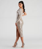 Mellie Formal Sequin Midi Dress creates the perfect summer wedding guest dress or cocktail party dresss with stylish details in the latest trends for 2023!