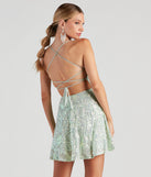 The Julianna Sleeveless Sequin Party Dress is a gorgeous pick as your 2023 prom dress or formal gown for wedding guest, spring bridesmaid, or army ball attire!