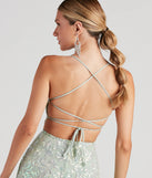 The Julianna Sleeveless Sequin Party Dress is a gorgeous pick as your 2023 prom dress or formal gown for wedding guest, spring bridesmaid, or army ball attire!