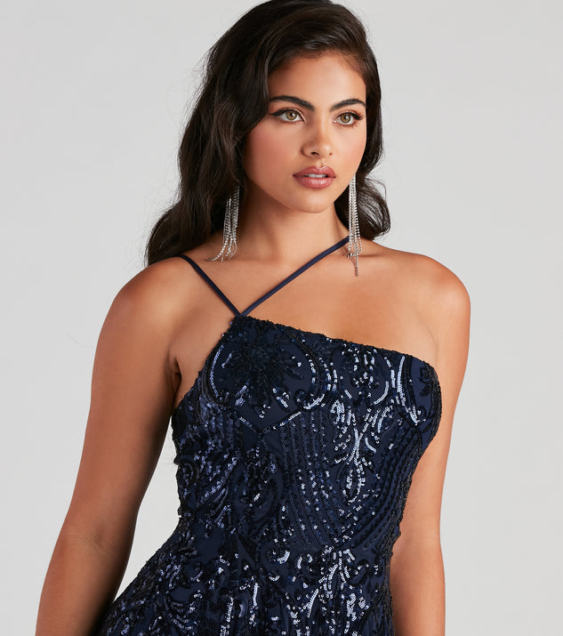 Eve One-Shoulder Sequin Party Dress & Windsor
