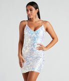 Karina Formal Sequin Cross-Back Mini Dress is a gorgeous pick as your 2024 prom dress or formal gown for wedding guests, spring bridesmaids, or army ball attire!