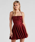 Kaylee Formal Woven Glitter Party  Red Prom Dress is a gorgeous pick as your 2023 prom dress or formal gown for wedding guest, spring bridesmaid, or army ball attire!