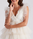 Devon Ruffled Tulle V-Neck Party Dress is the perfect prom dress pick with on-trend details to make the 2024 dance your most memorable event yet!