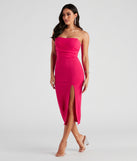 Zadie Formal High-Slit Midi Dress as your 2024 graduation dress will help you be ready to celebrate and feel stylish at your commencement ceremony or grad party!