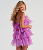 The Janice Tulle Halter Short Dress is a gorgeous pick as your 2023 prom dress or formal gown for wedding guest, spring bridesmaid, or army ball attire!