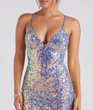 Rhianna Formal Iridescent Sequin Midi Dress creates spring wedding guest dress with stylish details, the perfect midi dress for graduation, or for a cocktail party look in the latest midi-length trends for 2024!