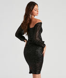 The Vivienne Formal Sequin Midi Dress is a unique party dress to help you create a look for work parties, birthdays, anniversaries, or your next 2023 celebration!