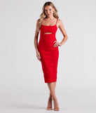 Mia Formal Sleeveless Cutout Midi Dress creates the perfect spring wedding guest dress or cocktail attire with stylish details in the latest trends for 2023!