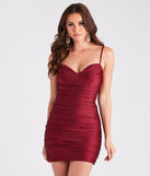 Eve Cowl Neck Ruched Party Dress