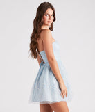 Esmeralda Tulle Sequin Strapless Party Dress