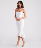 Aleah Formal Trumpet Hem Midi Dress as your 2024 graduation dress will help you be ready to celebrate and feel stylish at your commencement ceremony or grad party!