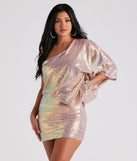 Kimberly Sequin One Shoulder  Gold Prom Dress is a gorgeous pick as your 2023 prom dress or formal gown for wedding guest, spring bridesmaid, or army ball attire!