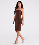 Annika Formal Mid-Length Bandage Dress is a gorgeous pick as your 2024 prom dress or formal gown for wedding guests, spring bridesmaids, or army ball attire!