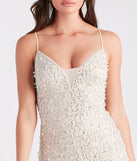 Adalynn Rhinestone Faux Pearl Mini Dress is a gorgeous pick as your 2024 prom dress or formal gown for wedding guests, spring bridesmaids, or army ball attire!