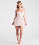 Nina Tulle Glitter Polka Dot Party Dress is a gorgeous pick as your 2024 prom dress or formal gown for wedding guests, spring bridesmaids, or army ball attire!