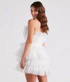 Kayla Tulle Short Party Dress creates the perfect summer wedding guest dress or cocktail party dresss with stylish details in the latest trends for 2023!