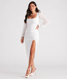 Marjorie Formal Chiffon Sleeve Midi Dress provides a stylish summer wedding guest dress, the perfect dress for graduation, or a cocktail party look in the latest trends for 2024!