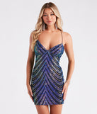 Erica Sequin V-Neck Mini Dress is the perfect prom dress pick with on-trend details to make the 2024 dance your most memorable event yet!