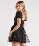 Lillian Sequin Tulle Formal Party Dress